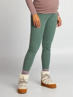 Legging Premamá - Verde Gris -TrendyModa Ventas legging premama verde gris ajo48 4 frb5