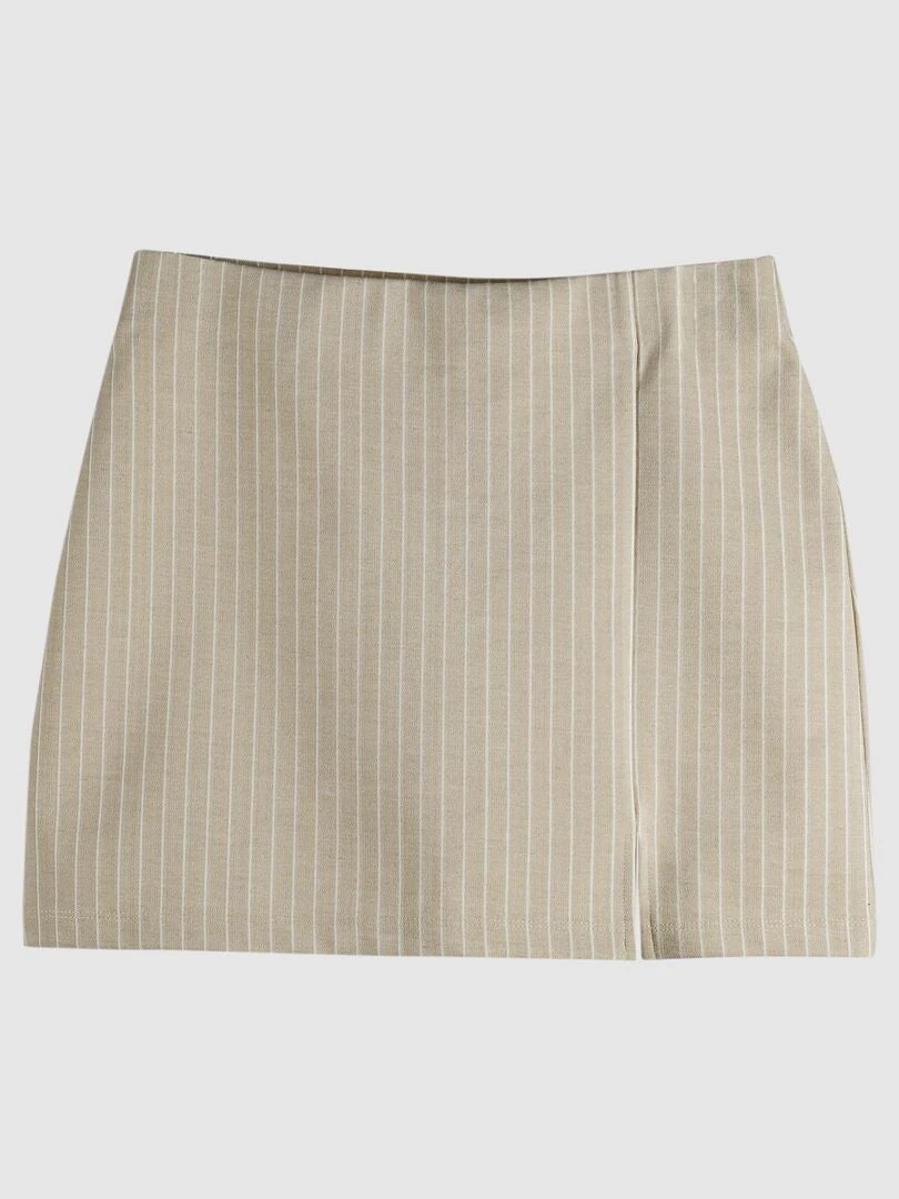 Minifalda Elástica A Rayas - BEIGERAYE 6 Minifalda Elástica A Rayas - BEIGERAYE - Imagen 4