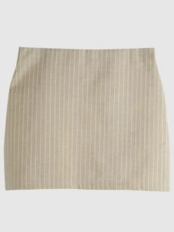 Minifalda Elástica A Rayas - BEIGERAYE 12 Minifalda Elástica A Rayas - BEIGERAYE -TrendyModa Ventas minifalda elastica a rayas beigeraye ase65 1 frb5