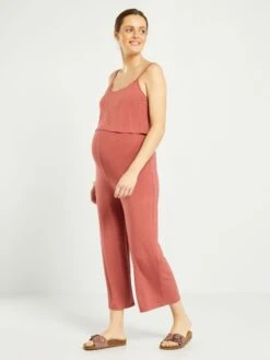 Mono Premamá De Tirantes - ROJO -TrendyModa Ventas mono premama de tirantes rojo aeh89 2 frb3