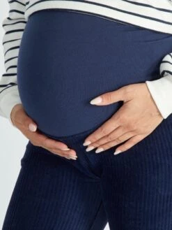 Pantalón Ancho Premamá De Pana - IRIS NEGRO -TrendyModa Ventas pantalon ancho premama de pana iris negro ajo83 1 frb4