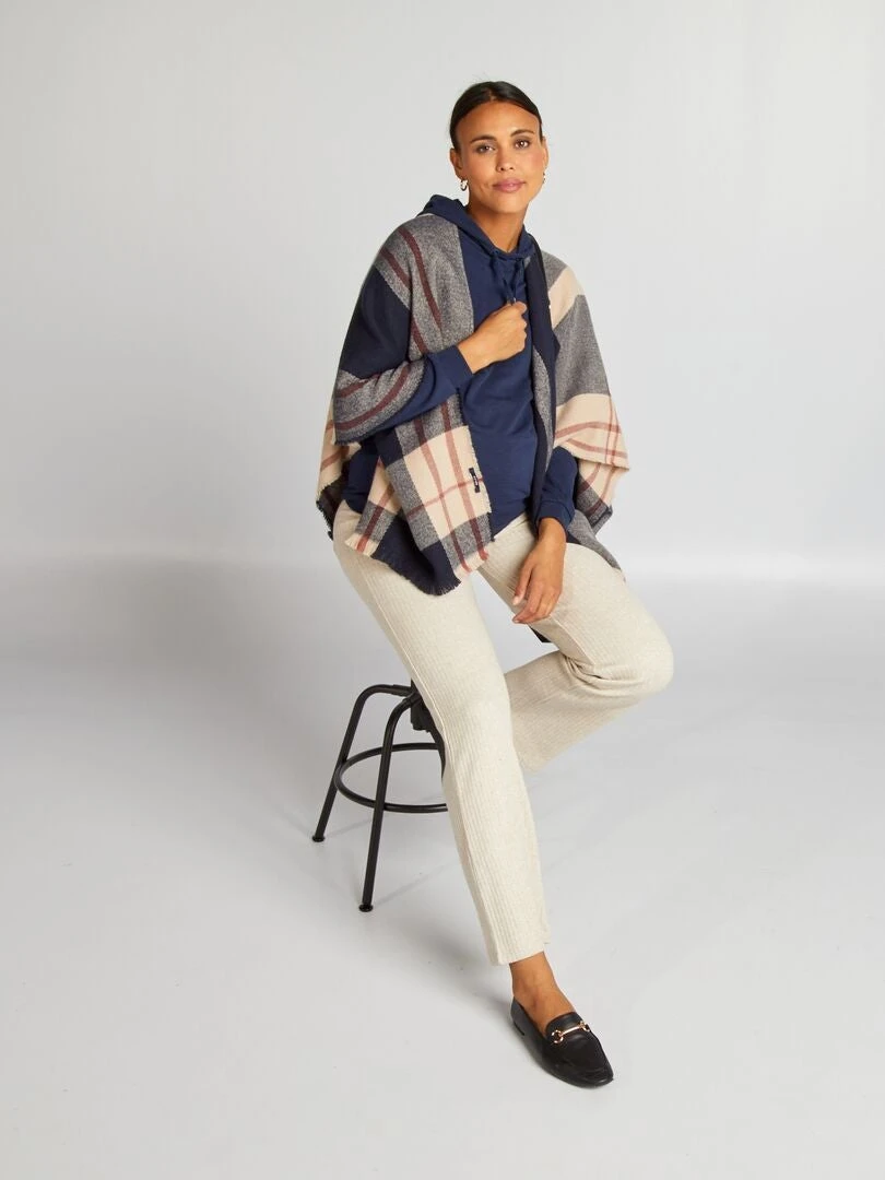 Pantalón Ancho Premamá De Punto De Canalé - BEIGE 7 Pantalón Ancho Premamá De Punto De Canalé - BEIGE - Imagen 5