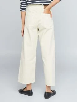 Pantalón Ancho Wide Leg Cropped - BEIGE -TrendyModa Ventas pantalon ancho wide leg cropped beige aof15 1 frb3