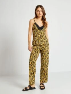 Pantalón De Pijama - BEIGE -TrendyModa Ventas pantalon de pijama beige amw05 1 frb3