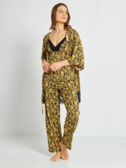 Pantalón De Pijama - BEIGE -TrendyModa Ventas pantalon de pijama beige amw05 1 frb5