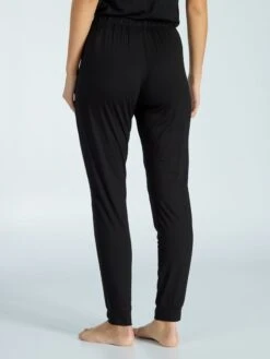 Pantalón De Pijama Vaporoso - Negro -TrendyModa Ventas pantalon de pijama vaporoso negro yr825 2 frb3