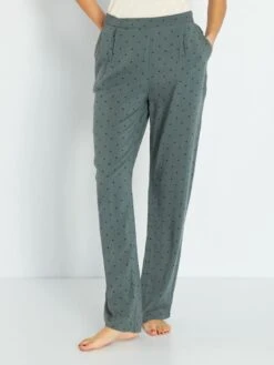 Pantalón De Pijama Vaporoso - VERDE 10 Pantalón De Pijama Vaporoso - VERDE -TrendyModa Ventas pantalon de pijama vaporoso verde zn644 3 frb4