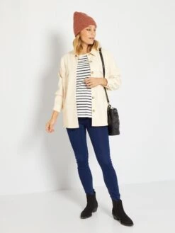 Pantalón De Punto Elástico - AZUL -TrendyModa Ventas pantalon de punto elastico azul zk975 1 frb2