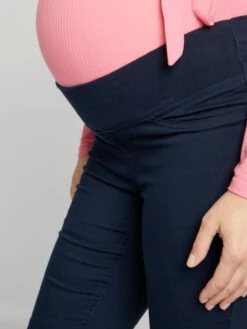 Pantalón De Punto Elástico Tipo Jegging - Azul 9 Pantalón De Punto Elástico Tipo Jegging - Azul -TrendyModa Ventas pantalon de punto elastico tipo jegging azul zm180 1 frb4