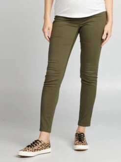 Pantalón De Punto Elástico Tipo Jegging - KAKI
