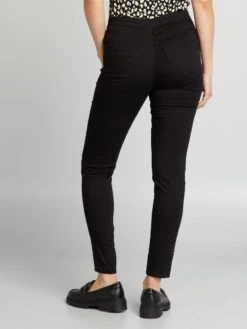 Pantalón De Punto Elástico Tipo Jegging - Negro -TrendyModa Ventas pantalon de punto elastico tipo jegging negro zm180 4 frb3