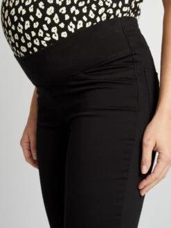 Pantalón De Punto Elástico Tipo Jegging - Negro -TrendyModa Ventas pantalon de punto elastico tipo jegging negro zm180 4 frb4