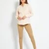Pantalón De Sarga Premamá - BEIGE -TrendyModa Ventas pantalon de sarga premama beige zm242 1 frb1