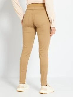 Pantalón De Sarga Premamá - BEIGE -TrendyModa Ventas pantalon de sarga premama beige zm242 1 frb3