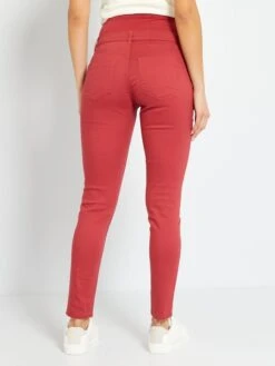 Pantalón De Sarga Premamá - Rojo 9 Pantalón De Sarga Premamá - Rojo -TrendyModa Ventas pantalon de sarga premama rojo zm242 5 frb3