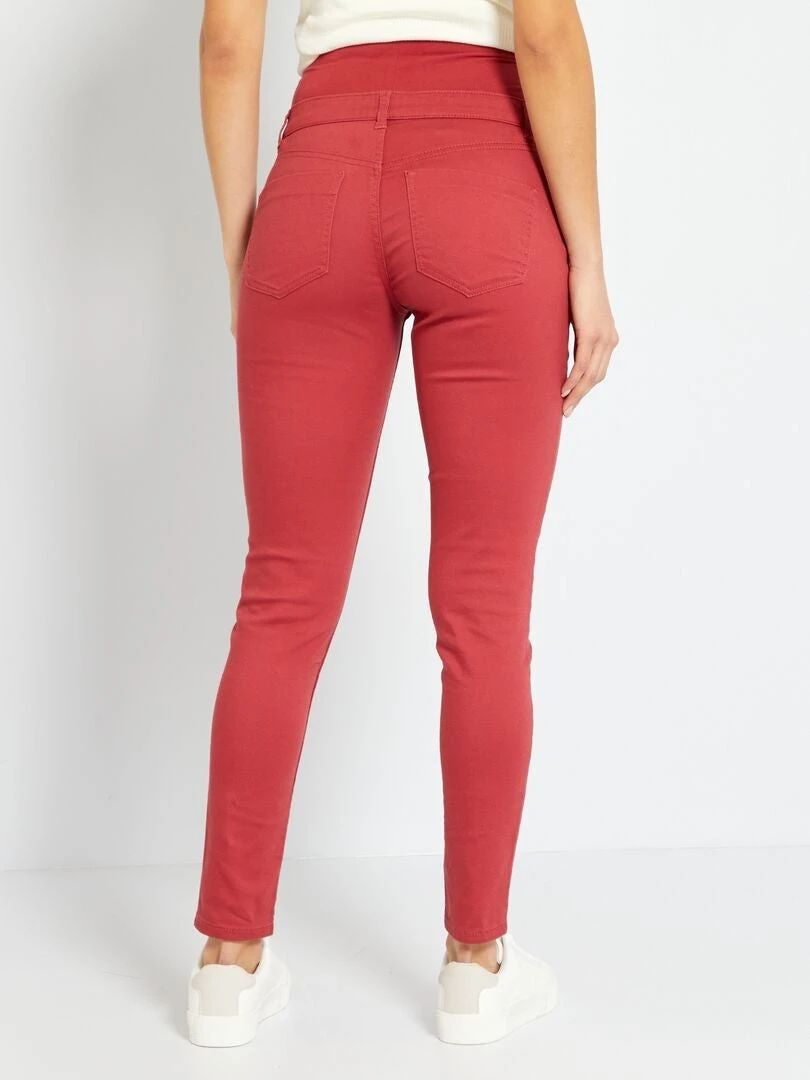 Pantalón De Sarga Premamá - Rojo 5 Pantalón De Sarga Premamá - Rojo - Imagen 3