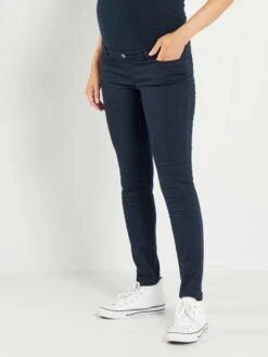 Pantalón De Sarga Premamá - SAVIA AZUL 11 Pantalón De Sarga Premamá - SAVIA AZUL -TrendyModa Ventas pantalon de sarga premama savia azul zm242 6 frb4