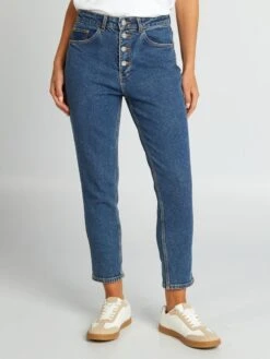 Pantalón Mom Con Talle Muy Alto - L28 - AZUL -TrendyModa Ventas pantalon mom con talle muy alto l28 azul zk667 5 frb4