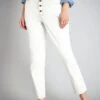 Pantalón Mom Con Talle Muy Alto - L28 - BLANCO -TrendyModa Ventas pantalon mom con talle muy alto l28 blanco zk667 2 frb1