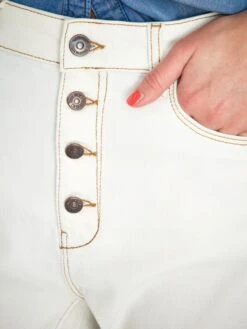 Pantalón Mom Con Talle Muy Alto - L28 - BLANCO -TrendyModa Ventas pantalon mom con talle muy alto l28 blanco zk667 2 frb4