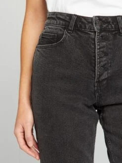 Pantalón Mom Con Talle Muy Alto - L30 - NEGRO -TrendyModa Ventas pantalon mom con talle muy alto l30 negro zk669 1 frb4