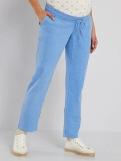 Pantalón Premamá - AZUL -TrendyModa Ventas pantalon premama azul zr753 3 frb2