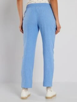 Pantalón Premamá - AZUL -TrendyModa Ventas pantalon premama azul zr753 3 frb3