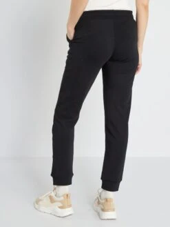 Pantalón Premamá De Felpa - Negro -TrendyModa Ventas pantalon premama de felpa negro zk764 2 frb3