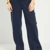 Pantalón Premamá De Gasa De Algodón - Azul -TrendyModa Ventas pantalon premama de gasa de algodon azul aei83 1 frb1