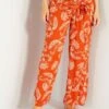 Pantalón Premamá - NARANJA -TrendyModa Ventas pantalon premama naranja zr744 2 frb1