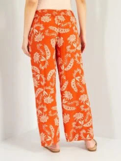 Pantalón Premamá - NARANJA -TrendyModa Ventas pantalon premama naranja zr744 2 frb3