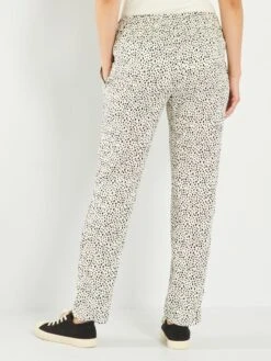 Pantalón Premamá Vaporoso Y Ligero - BLANCO 8 Pantalón Premamá Vaporoso Y Ligero - BLANCO -TrendyModa Ventas pantalon premama vaporoso y ligero blanco zo550 6 frb3
