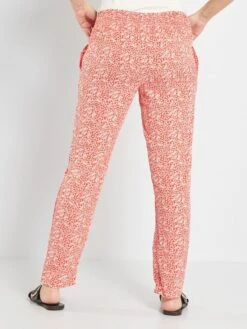 Pantalón Premamá Vaporoso Y Ligero - NARANJA 8 Pantalón Premamá Vaporoso Y Ligero - NARANJA -TrendyModa Ventas pantalon premama vaporoso y ligero naranja zo550 3 frb3