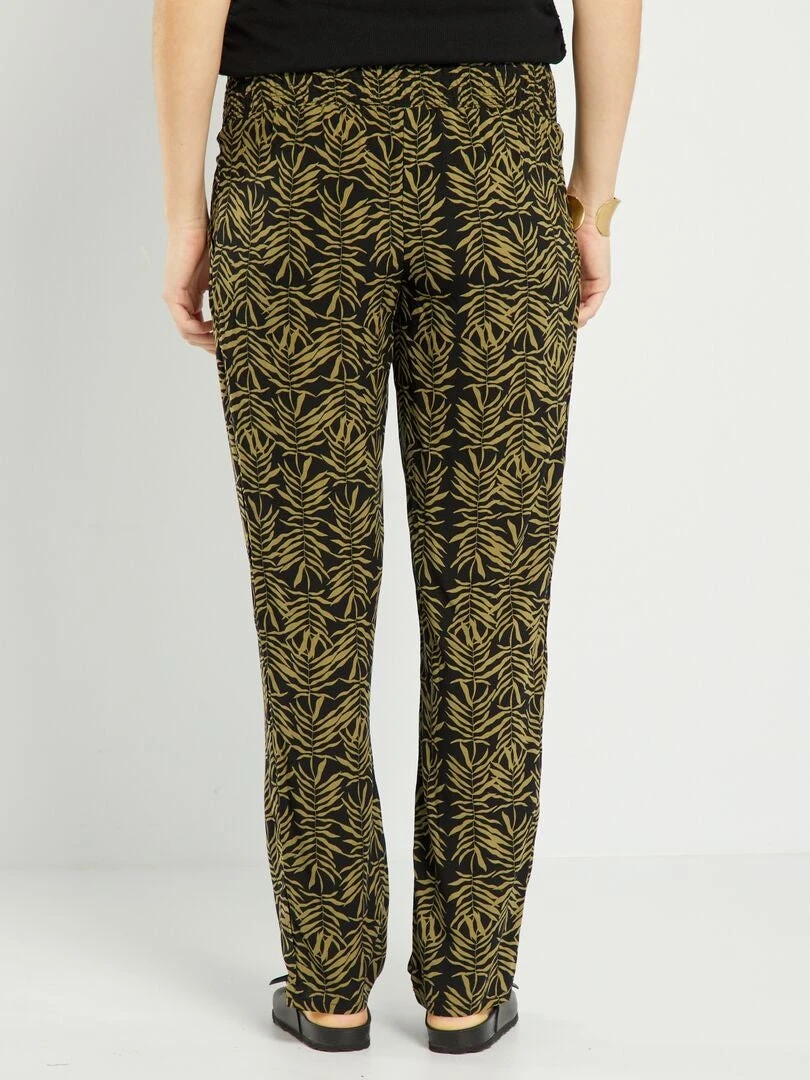 Pantalón Premamá Vaporoso Y Ligero - NEGRO 6 Pantalón Premamá Vaporoso Y Ligero - NEGRO - Imagen 4