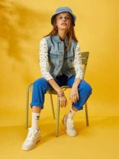 Pantalón Vaquero Recto - AZUL -TrendyModa Ventas pantalon vaquero recto azul zr609 1 frb4