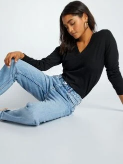 Pantalón Vaquero Recto - BEBE AZUL_ -TrendyModa Ventas pantalon vaquero recto bebe azul aof75 1 frb6