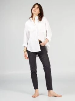 Pantalón Vaquero Slim L30 - VINO NEGRO