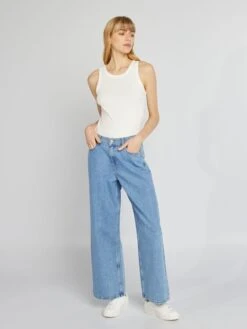 Pantalón Vaquero Wide Leg - L28 - Azul