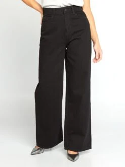 Pantalón Vaquero Wide Leg - L28 - NEGRO -TrendyModa Ventas pantalon vaquero wide leg l28 negro ahr82 1 frb4