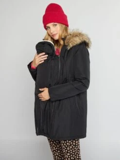 Parka Premamá 3 En 1 - Negro -TrendyModa Ventas parka premama 3 en 1 negro akv30 3 frb8