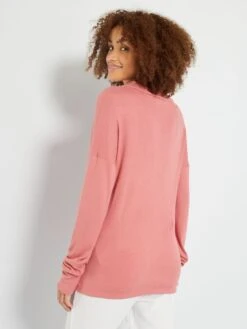 Parte Superior De Pijama De Viscosa Lisa - Rosa 7 Parte Superior De Pijama De Viscosa Lisa - Rosa -TrendyModa Ventas parte superior de pijama de viscosa lisa rosa zo117 1 frb2