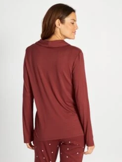 Parte Superior De Pijama Larga - ANDO ROJO -TrendyModa Ventas parte superior de pijama larga ando rojo anc27 2 frb3