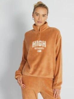 Parte Superior De Pijama - MARRON -TrendyModa Ventas parte superior de pijama marron ary39 1 frb3