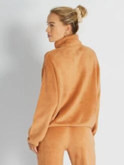 Parte Superior De Pijama - MARRON -TrendyModa Ventas parte superior de pijama marron ary39 1 frb4