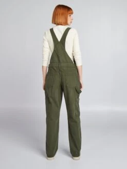 Peto Con Bolsillos Con Solapa - KOMU VERDE -TrendyModa Ventas peto con bolsillos con solapa komu verde aog91 2 frb3