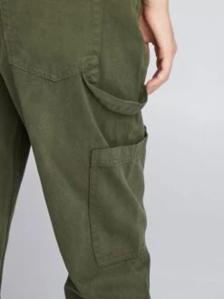 Peto Con Bolsillos Con Solapa - KOMU VERDE -TrendyModa Ventas peto con bolsillos con solapa komu verde aog91 2 frb6