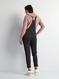 Peto Premamá Liso Con Tirantes Anudados - Negro -TrendyModa Ventas peto premama liso con tirantes anudados negro ajo74 1 frb3