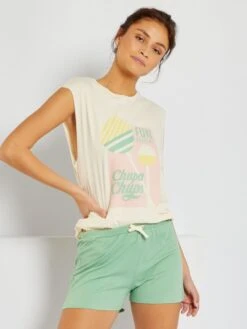 Pijama 'Chupa Chups' - 2 Piezas - Verde