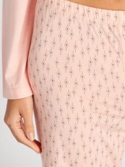 Pijama Con Camiseta + Pantalón - 2 Piezas - ROSA 7 Pijama Con Camiseta + Pantalón - 2 Piezas - ROSA -TrendyModa Ventas pijama con camiseta pantalon 2 piezas rosa aur20 3 frb3