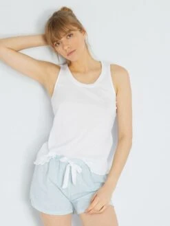 Pijama Corto - 2 Piezas - Azul -TrendyModa Ventas pijama corto 2 piezas azul ala86 1 frb4